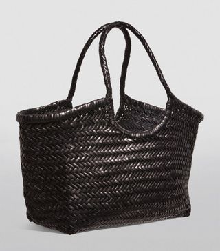 Womens Dragon Diffusion Black Large Leather Woven Nantucket Tote Bag | Harrods Uk