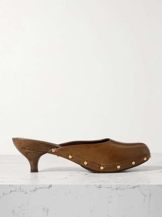 Chloe, Judith studded leather mules