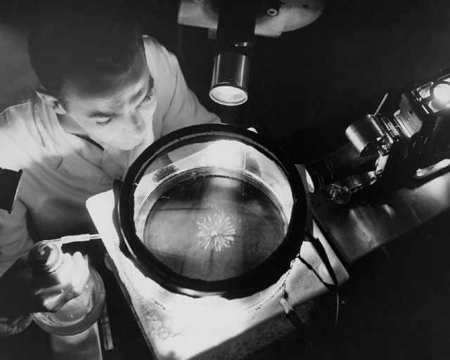 Space History Photo: NACA Physicist Studying Alpha Rays | Space