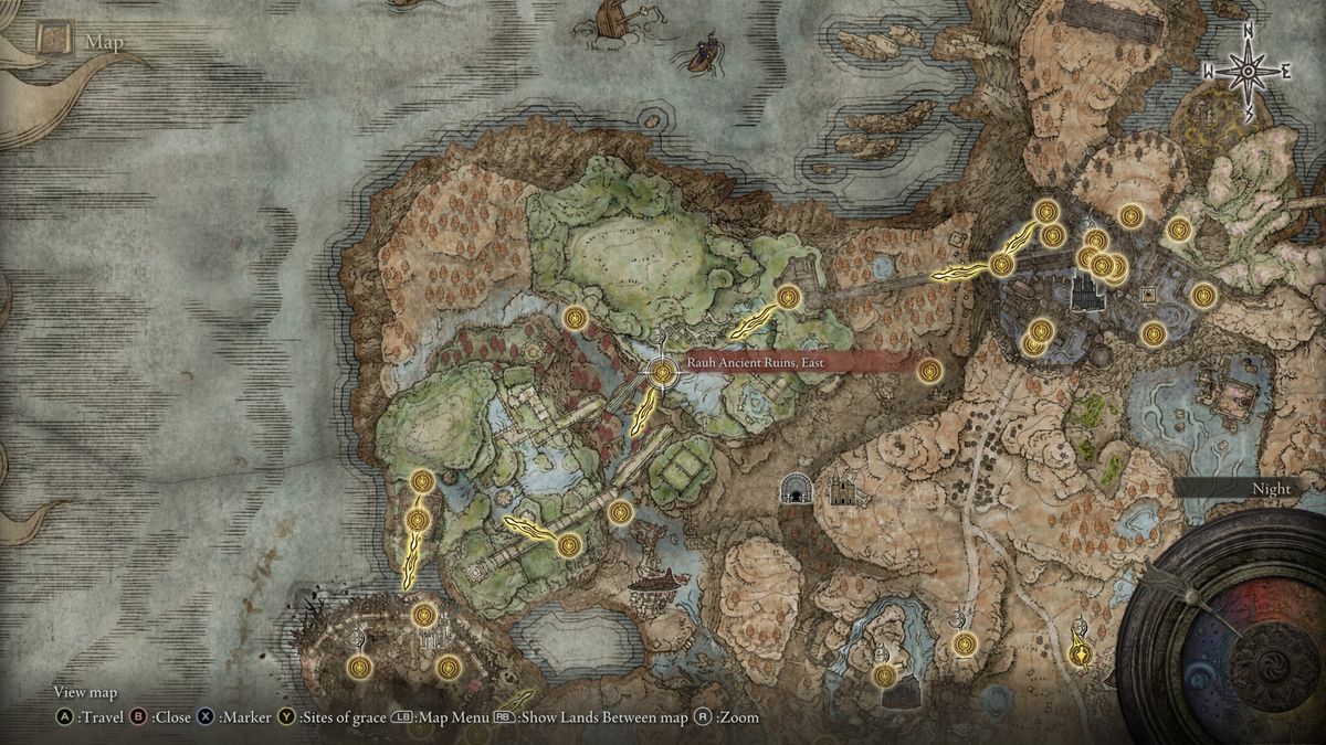 Elden Ring Leda quest - Ancient Rauh Ruins, West