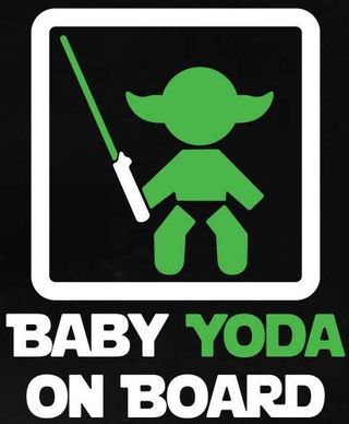 Titans Unique Design Baby Jedi on Board