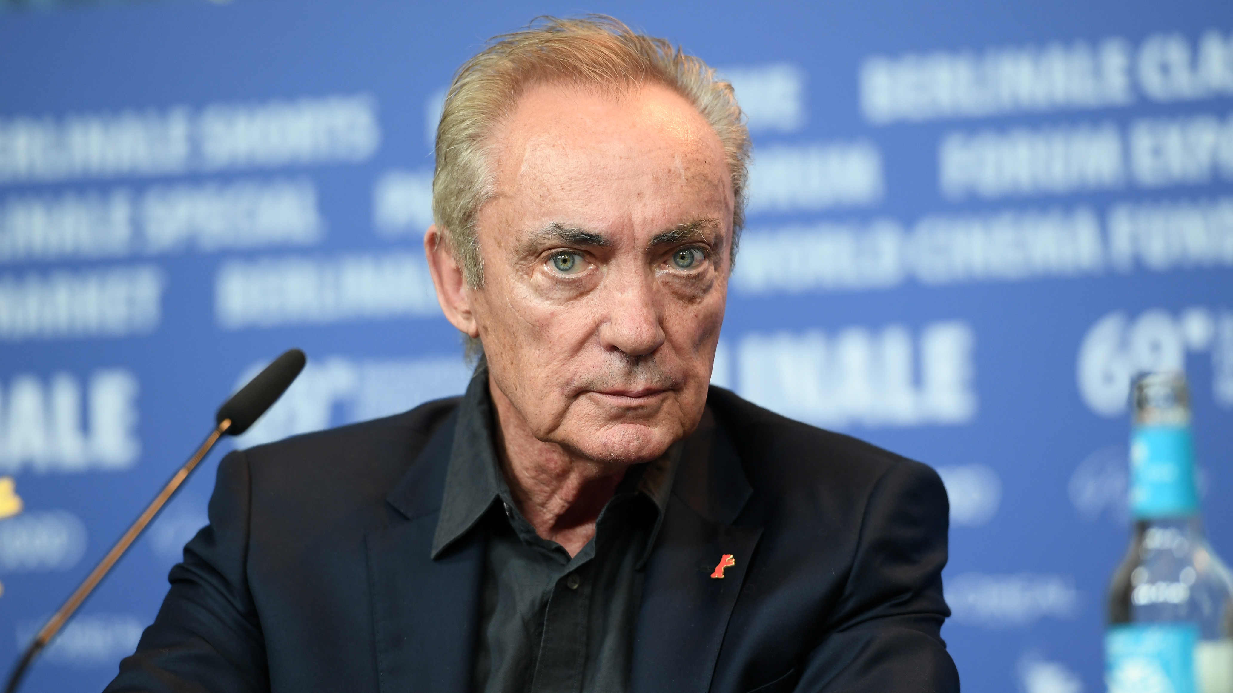 BERLIN, GERMANY - FEBRUARY 13: Udo Kier attends the &quot;La Fiera Y La Fiesta&quot; (Holy Beasts) press conference during the 69th Berlinale International Film Festival Berlin at Grand Hyatt Hotel on February 13, 2019 in Berlin, Germany.