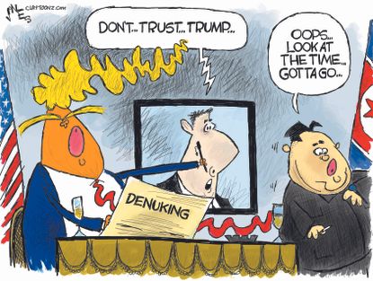 Political Cartoon U.S. Michael Cohen Kim Jong Un No Deal Trump