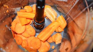 KitchenAid 13 Cup Food Processor processing carrots