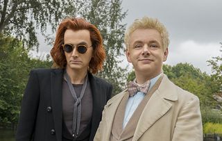 David Tennant and Michael Sheen as Crowley and Aziraphale in Good Omens