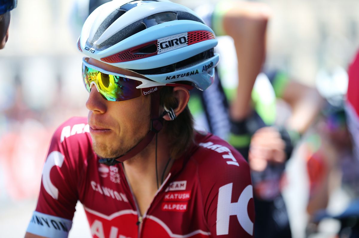 Ilnur Zakarin (Katusha-Alpecin) in a calm moment pre-stage