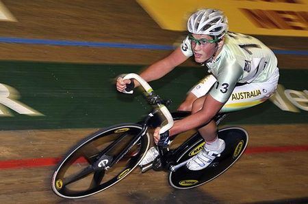 Australian junior Alex Carver rides in the UIV Cup racing.