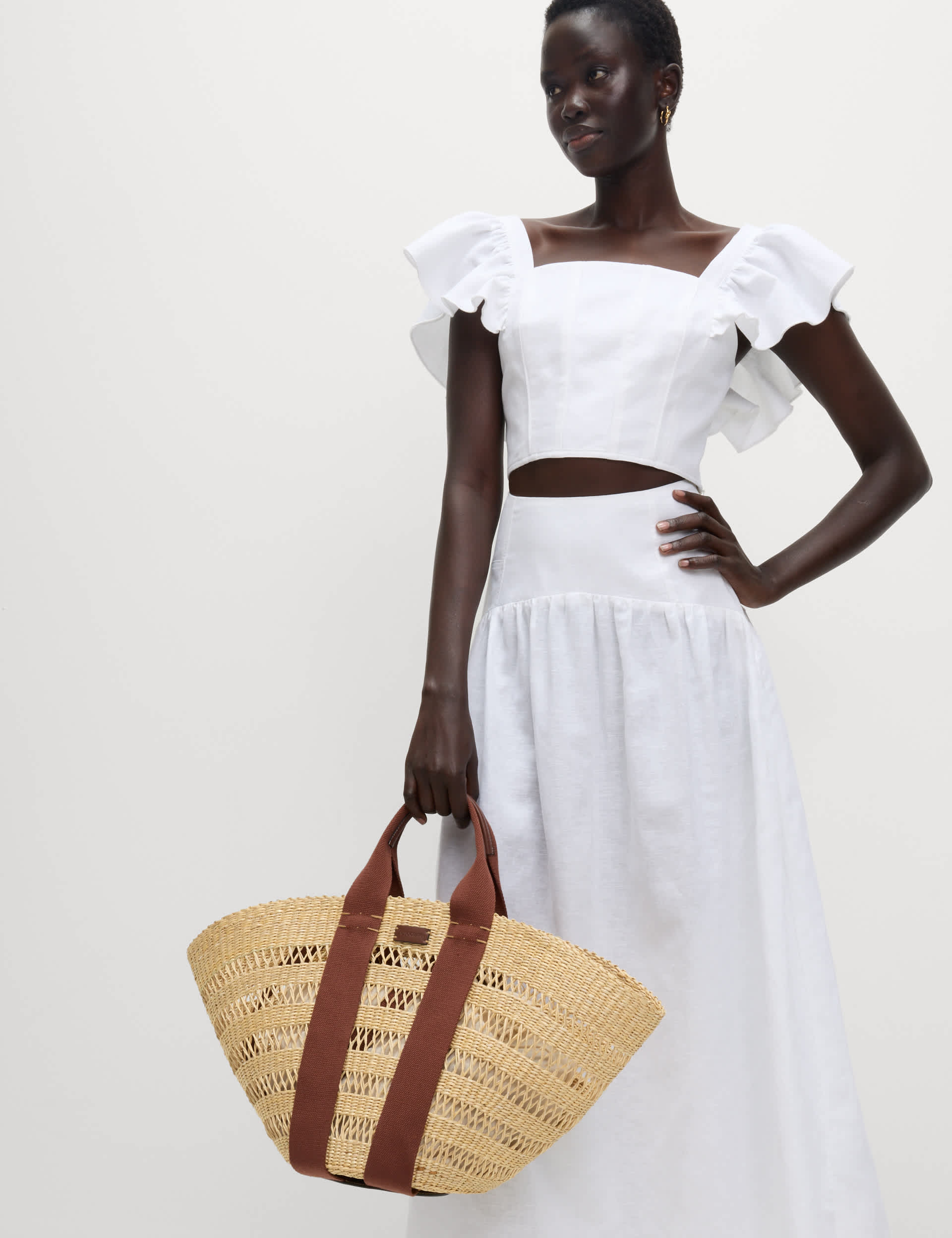 Linen Rich Regular Fit Crop Top