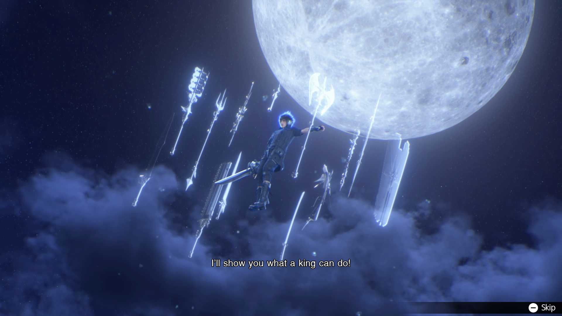 Noctis redaying an attack
