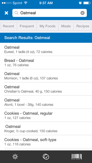 One of the best features of the MyFitnessPal app is its large, searchable nutrition database.