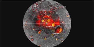 Mercury's north pole