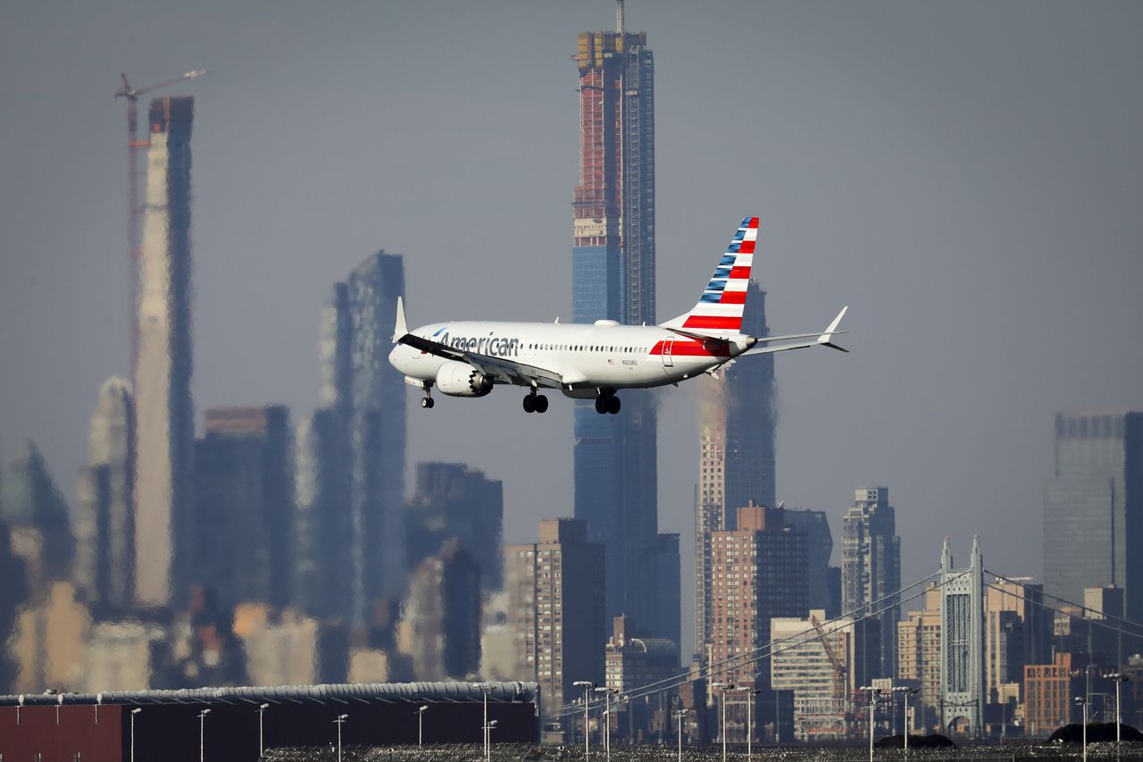 American Airlines Boeing 737 Max 8. 