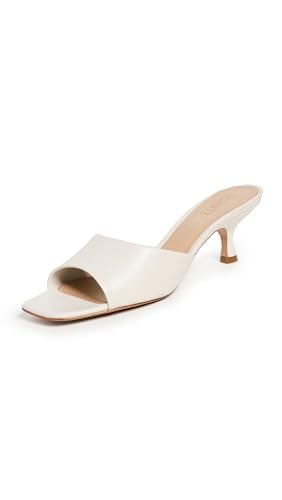 Schutz Women's Dethalia Slide Heels, Pearl, Off White, 10 Medium Us
