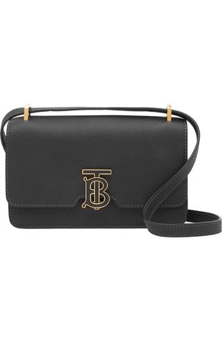 Burberry Mini Tb Leather Shoulder Bag