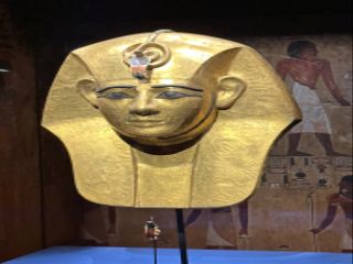 An Egyptian mask.
