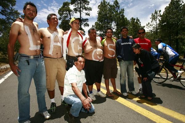 France ain't the only place you'll see body painted cycling fans...