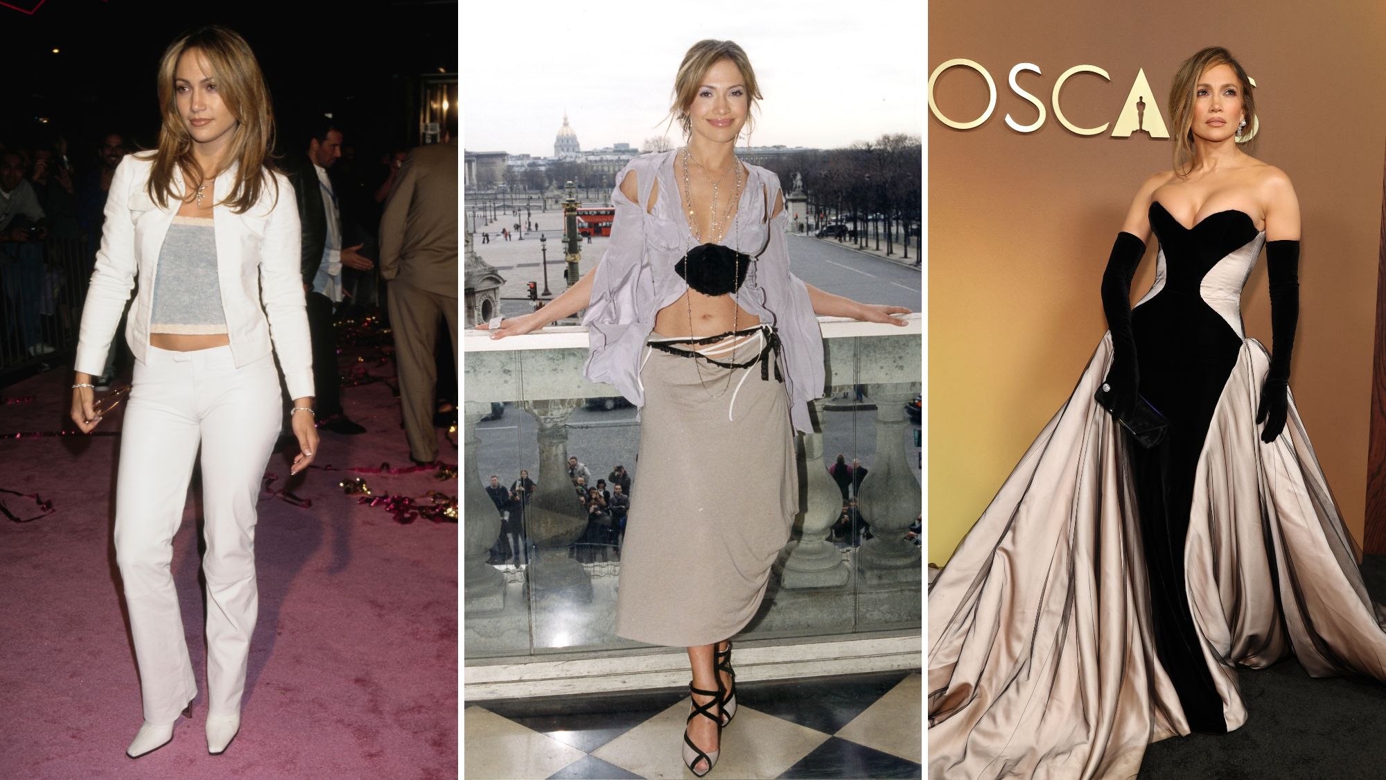 Jennifer Lopez&#039;s style evolution: GettyImages-1592223986, GettyImages-1813201 ,GettyImages-2247059553