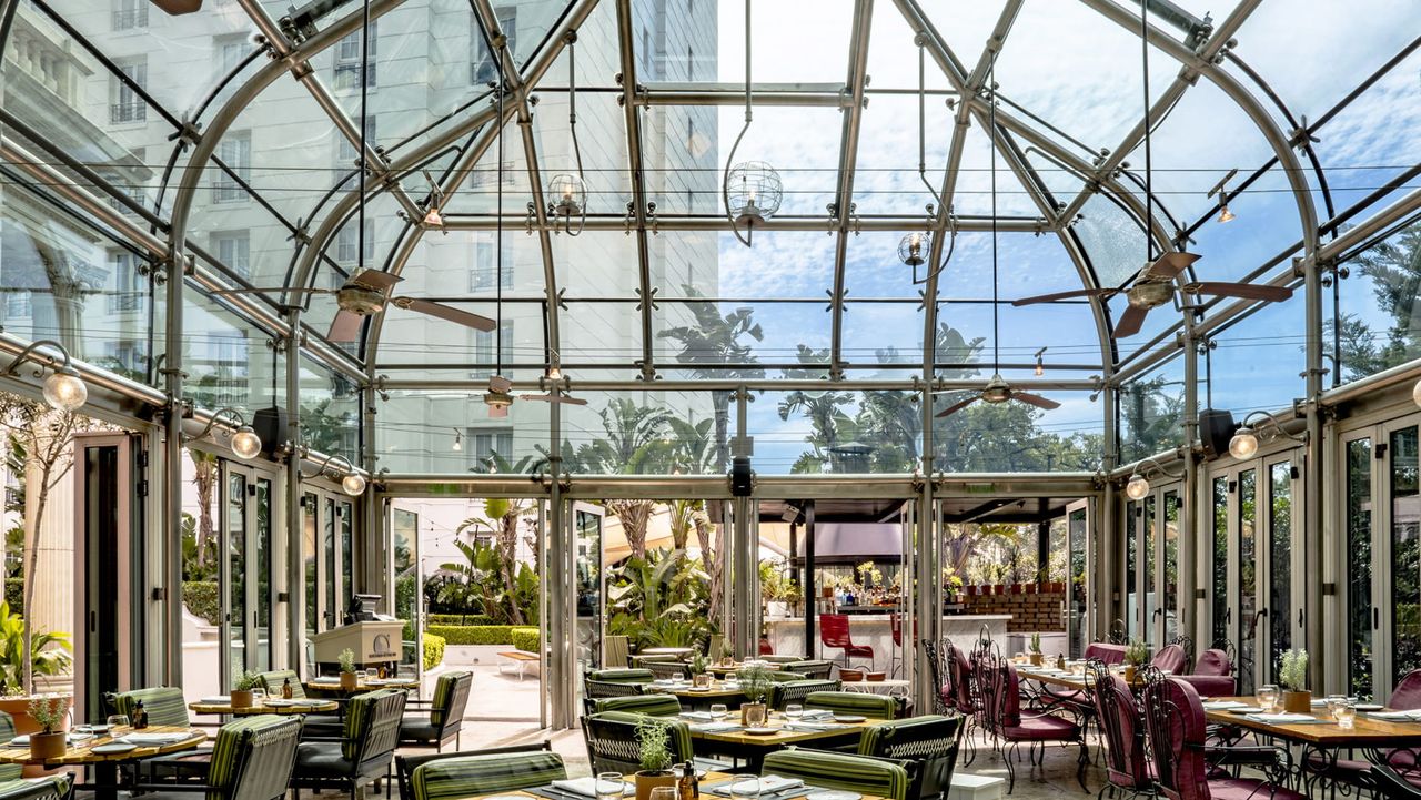 Image of a large orangery for dining at Four Seasons Buenos Aires