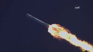 SpaceX's CRS-8 cargo mission launched to the International Space Station from Cape Canaveral, Florida, on April 8, 2016.