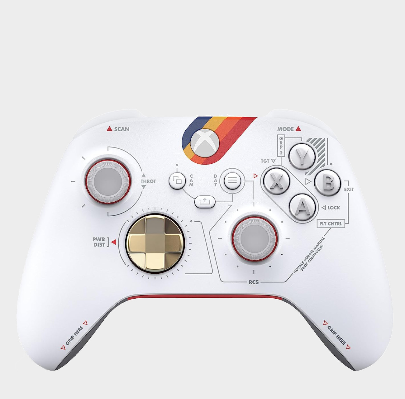 Starfield controller on a plain background