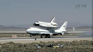 Endeavour Touches Down at Dryden Flight Research Center