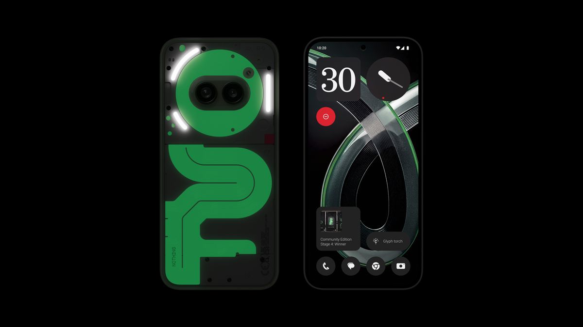 Nothing Phone 2a Plus Community Edition Glow-In-The-Dark.