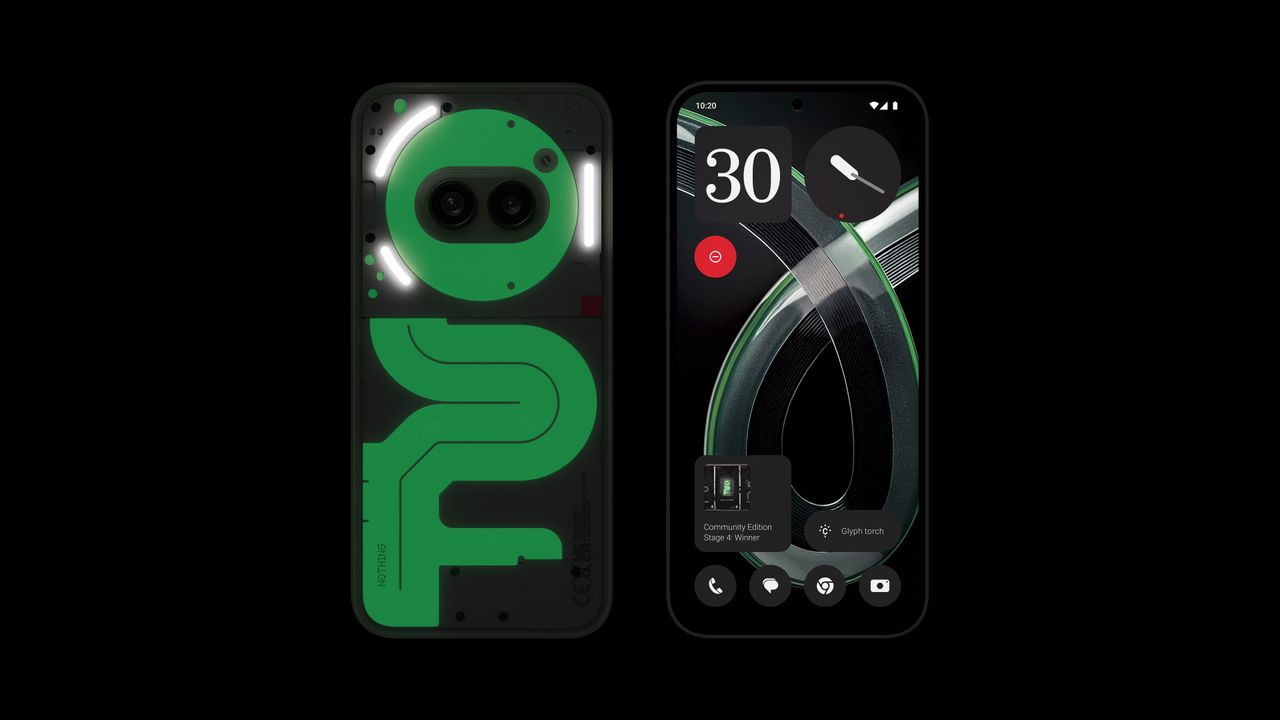 Nothing Phone 2a Plus Community Edition Glow-In-The-Dark.