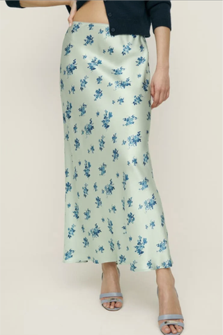 Layla Floral Silk Skirt