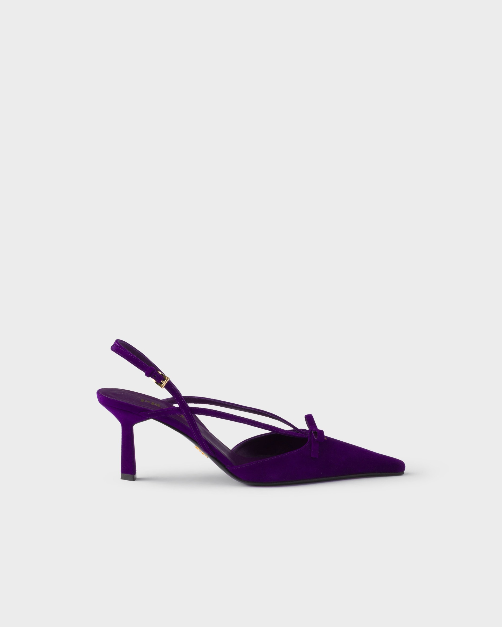 Suede Slingback Pumps