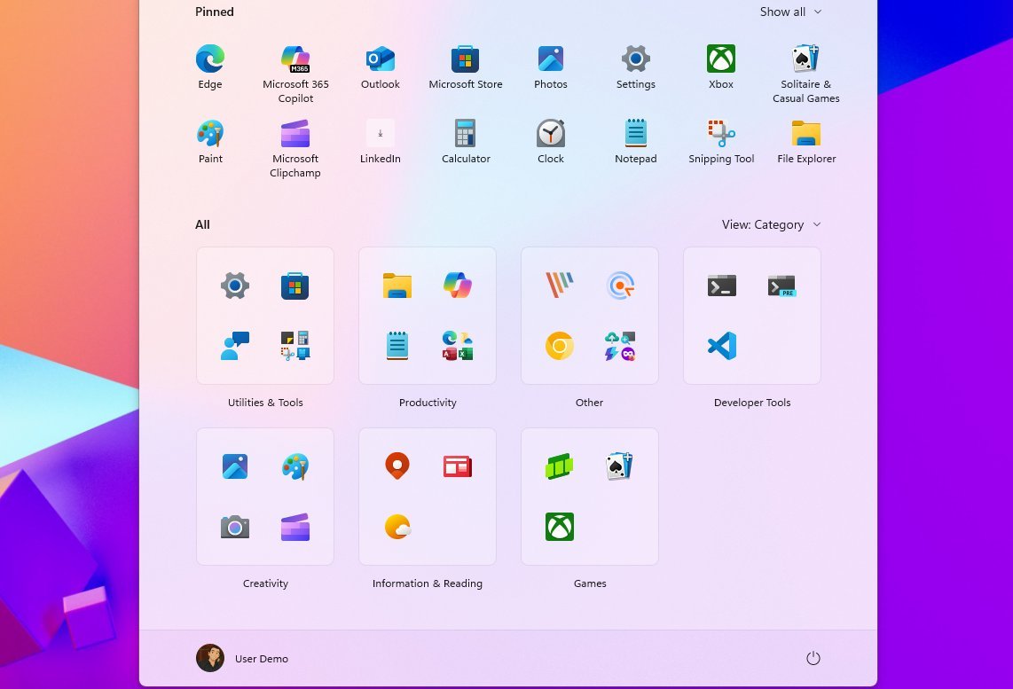 Start menu recommended disabled