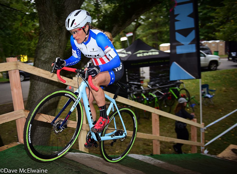 Katie Compton (Trek Factory Racing) chasing Katerina Nash (Luna Pro Team) on the fourth lap