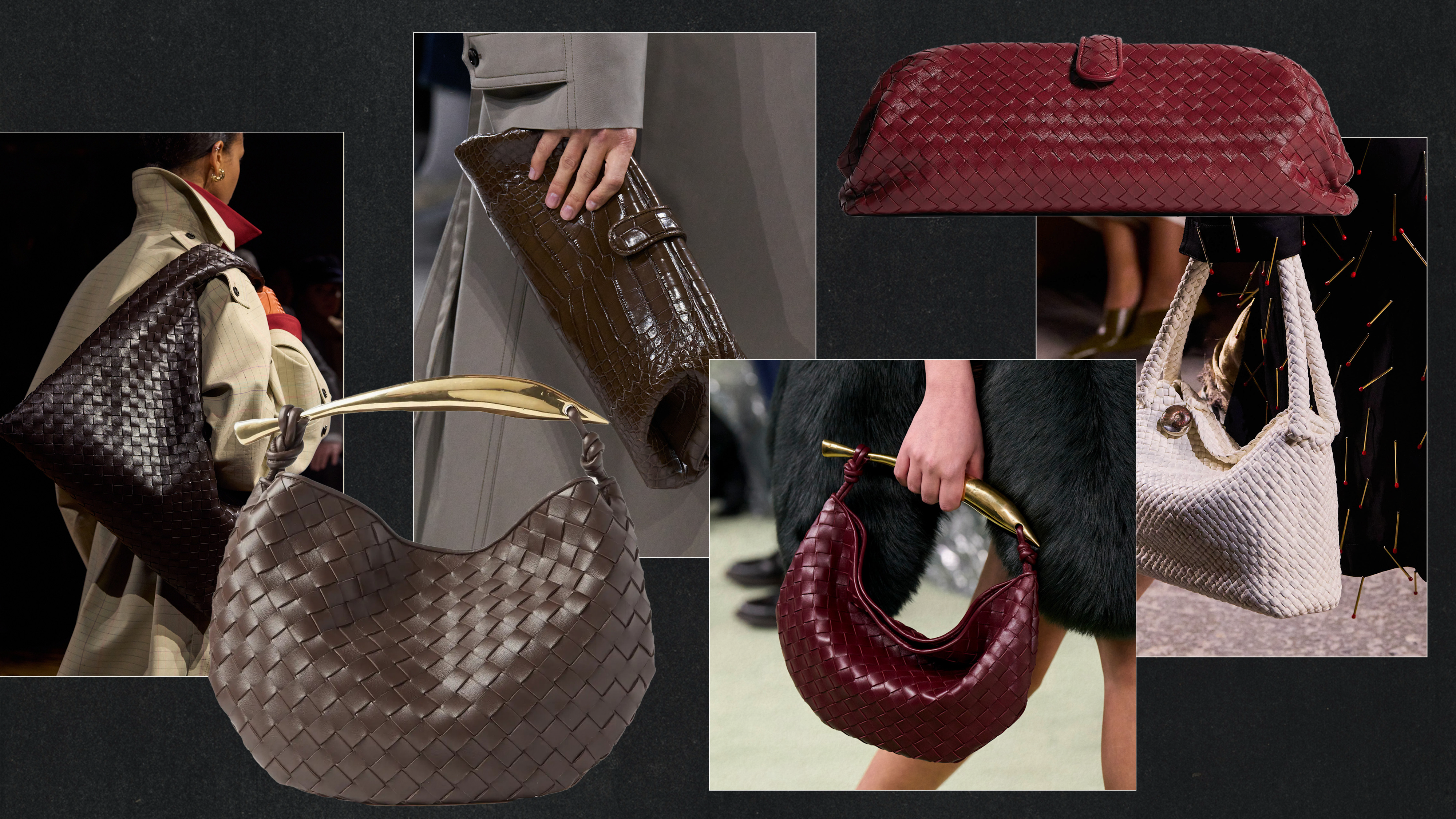 Collage of the best Bottega Veneta handbags.