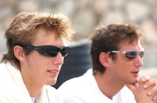 The brothers Schleck, Andy and Fr&auml;nk
