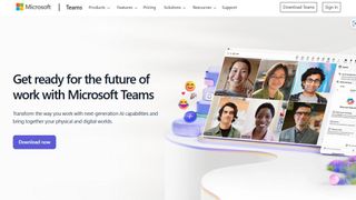 Microsoft Teams website screenshot (March 2025)