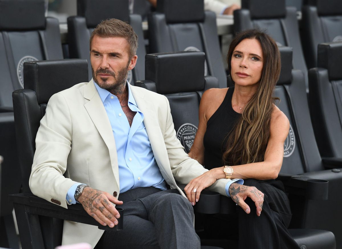 David Beckham and Victoria Beckham pictured in 2023