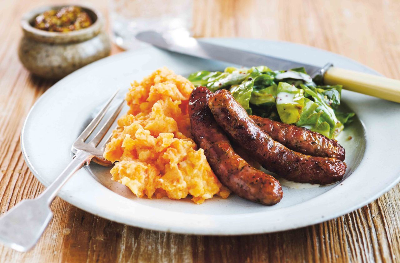 spring sausage and mash