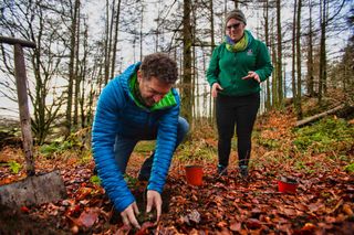 Cumbria Wildlife Trust planting trees thanks to funding by inov-8 