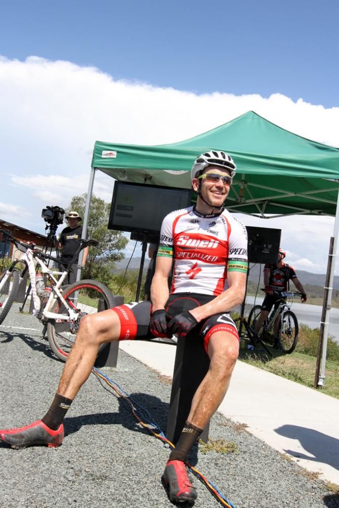 Andy Blair after winning the Australian national marathon title
