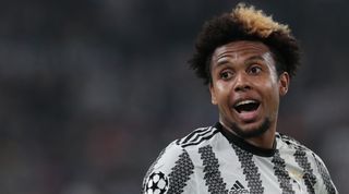 Weston McKennie of Juventus reacts during the UEFA Champions League match between Juventus and Maccabi Haifa on 5 October, 2022 at the Allianz Stadium in Turin, Italy.