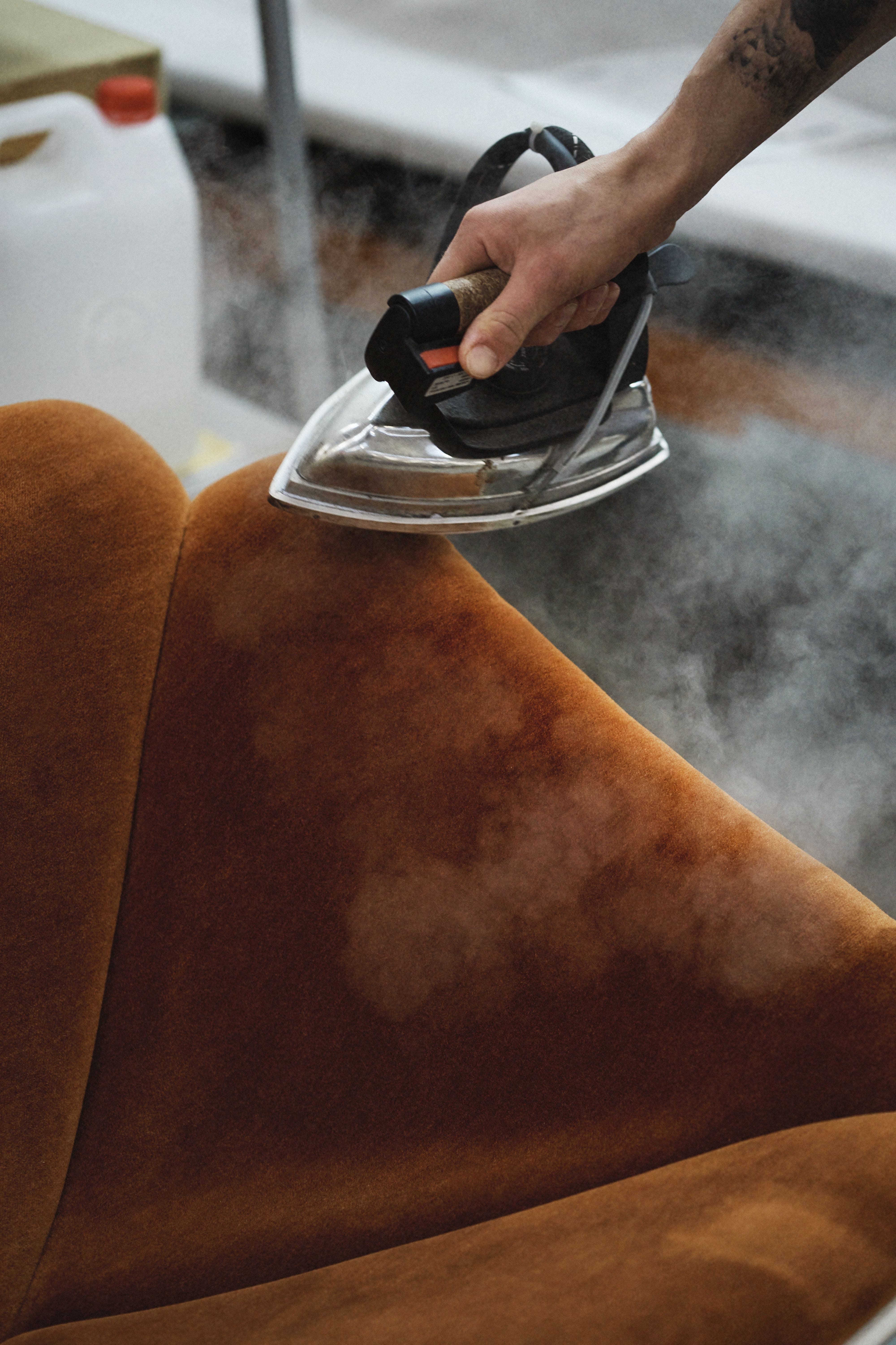 Production shot of chair in a factory