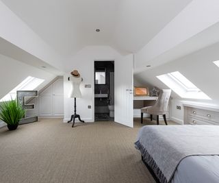 loft conversion bedroom with ensuite
