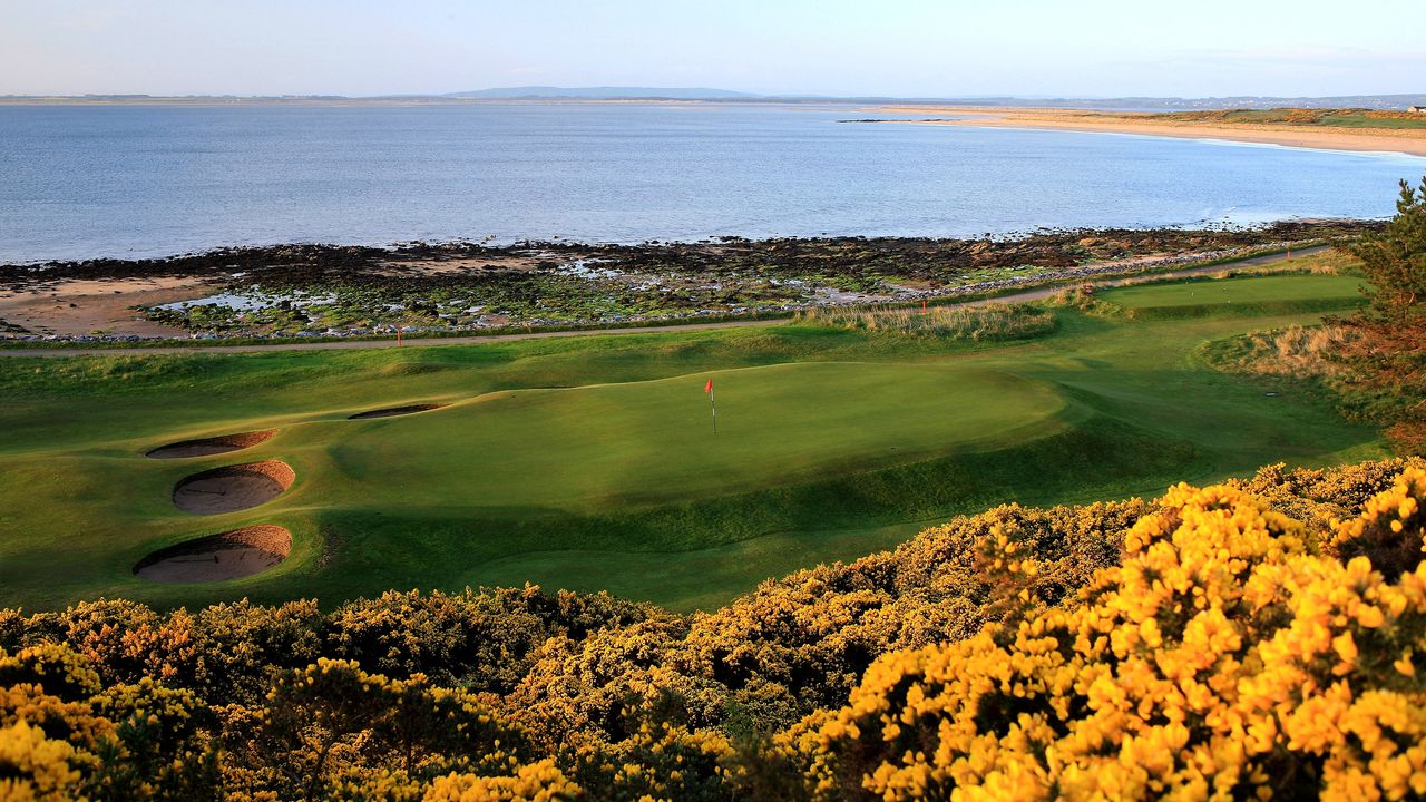 Royal Dornoch golf course pictured