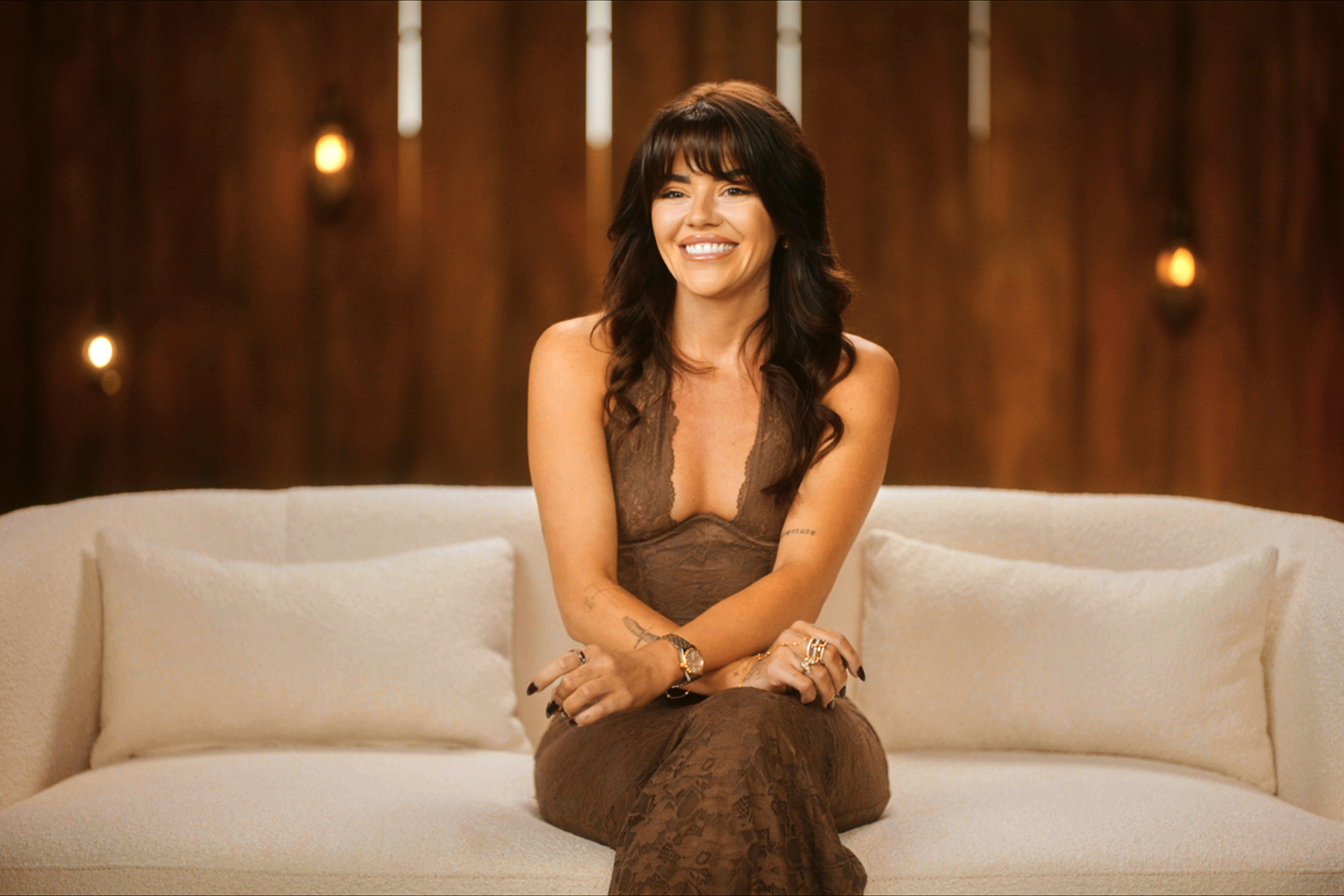 Contestant Juliana Melchor of Netflix's dating show 'Let's Marry Harry.'