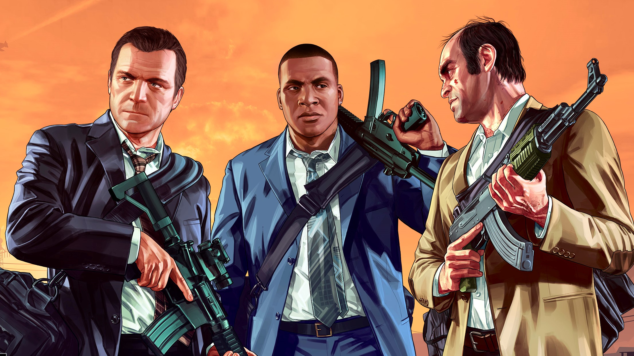 Michael, Franklin and Trevor in GTA V