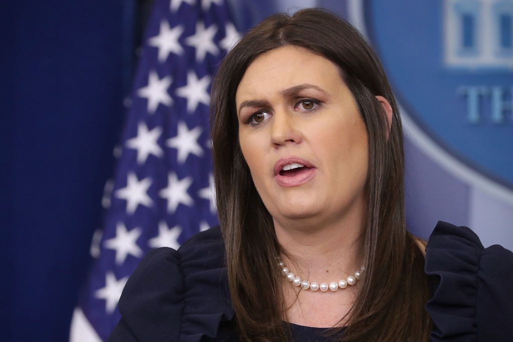 Sarah Huckabee Sanders. 