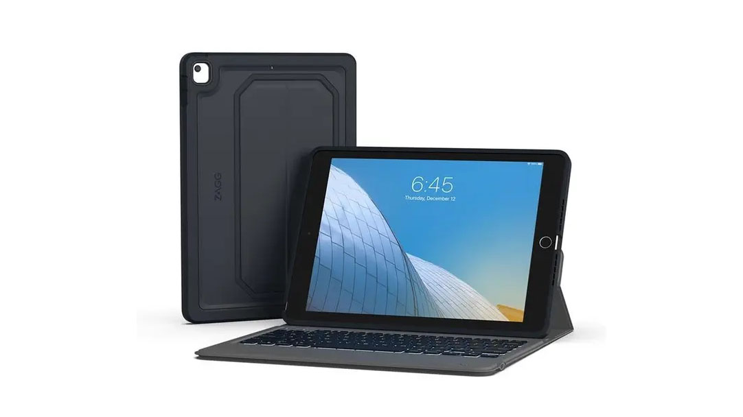 The ZAGG Rugged Messenger case pictured with an iPad