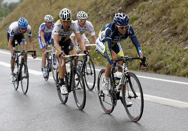 Marco Marcato (Vacansoleil-DCM) leads the break.