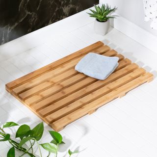 Moraga Bamboo Slat Rectangle Rayon From Bamboo Bath Rug