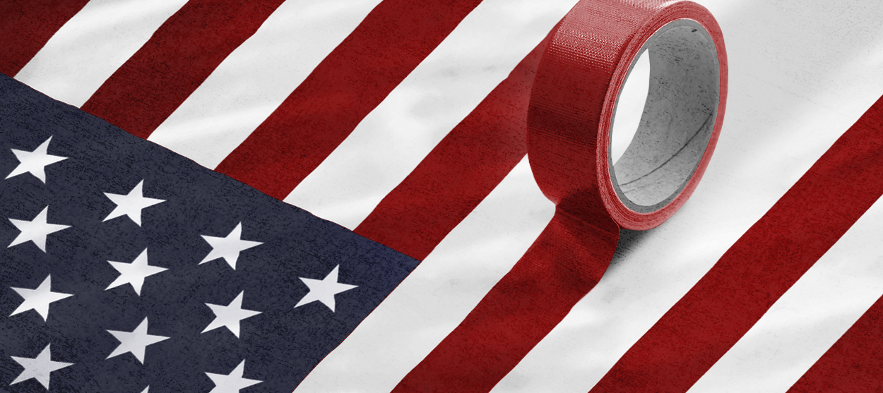 An American flag.