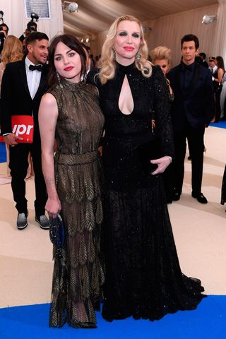 Frances Bean and Courtney Love